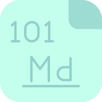 Mendelevium Vector Icon