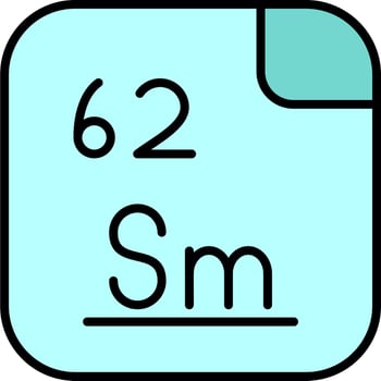 Samarium Vector Icon