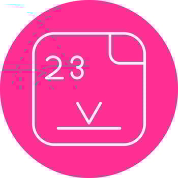 Vanadium Vector Icon