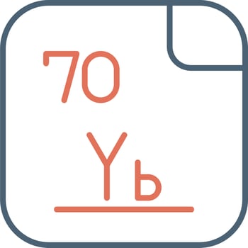Ytterbium Vector Icon