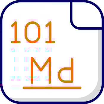 Mendelevium Vector Icon