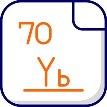 Ytterbium Vector Icon