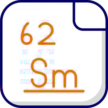 Samarium Vector Icon