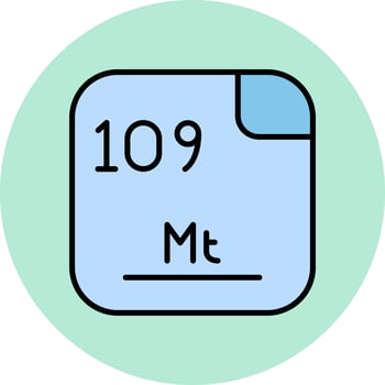 Meitnerium Vector Icon
