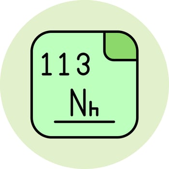 Nihonium Vector Icon