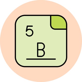 Boron Vector Icon