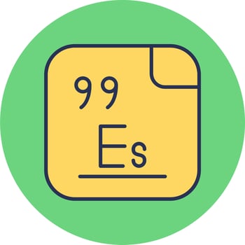 Einsteinium Vector Icon