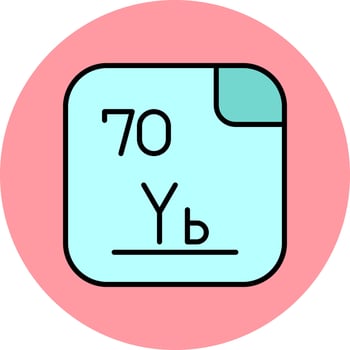 Ytterbium Vector Icon