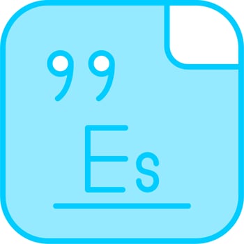 Einsteinium Vector Icon