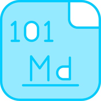 Mendelevium Vector Icon