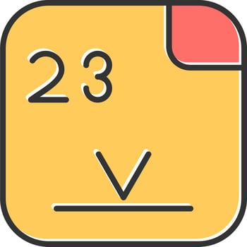 Vanadium Vector Icon