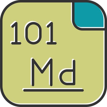 Mendelevium Vector Icon