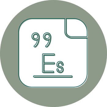 Einsteinium Vector Icon