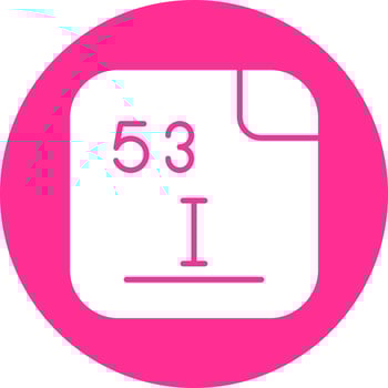 Iodine Vector Icon