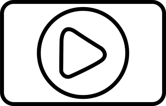 Video Player Vector Icon