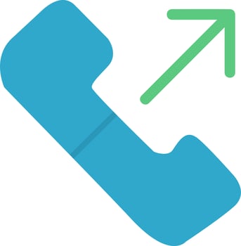 Outgoing Call Vector Icon