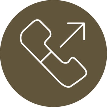 Outgoing Call Vector Icon