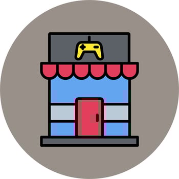 Gaming Center Vector Icon
