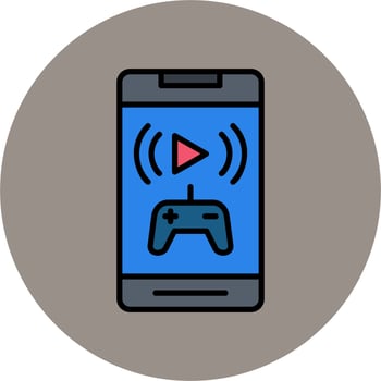Mobile Game Vector Icon