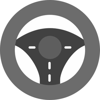 Steering Wheel Vector Icon