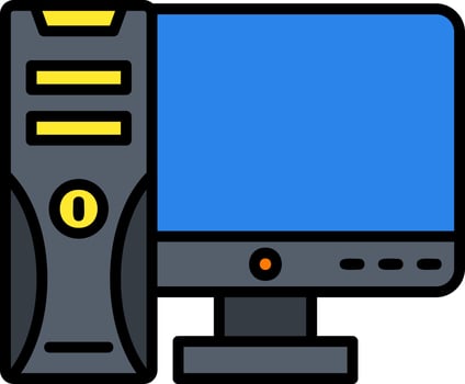 Gaming Pc Vector Icon