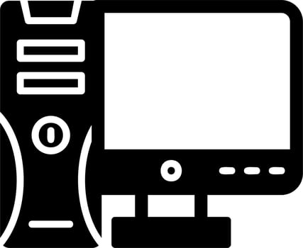 Gaming Pc Vector Icon