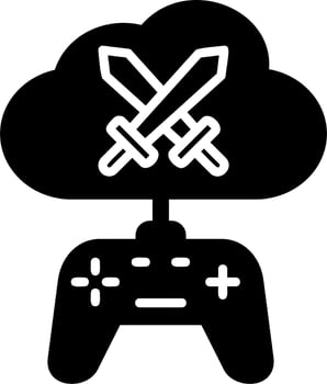 Cloud Gamming Vector Icon