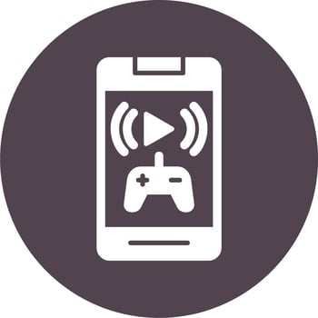 Mobile Game Vector Icon