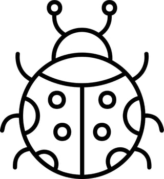 Ladybug Vector Icon
