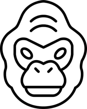 Gorilla Vector Icon