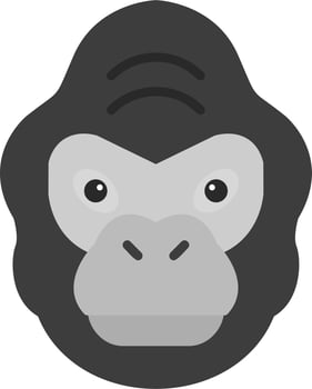 Gorilla Vector Icon