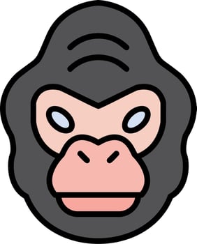 Gorilla Vector Icon