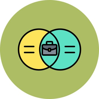 Venn Diagram Vector Icon