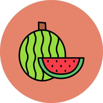 Watermelon Vector Icon