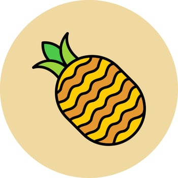 Pineapple Vector Icon