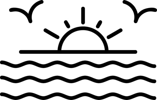 Sunset Vector Icon