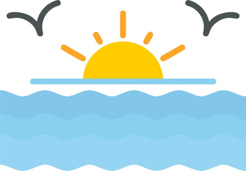 Sunset Vector Icon