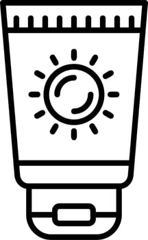 Sunscreen Vector Icon