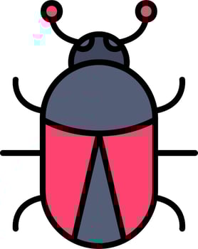 Ladybug Vector Icon