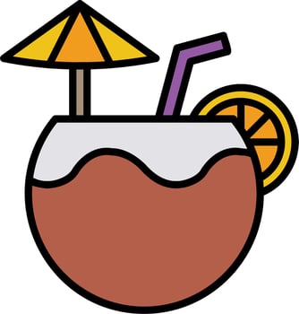 Coconut Vector Icon