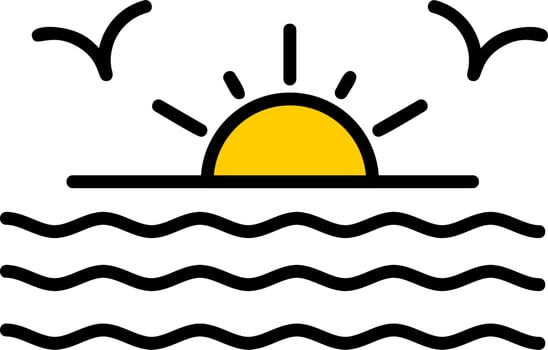 Sunset Vector Icon