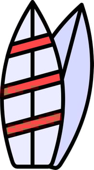 Surfing Board Vector Icon