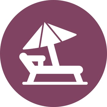Beach Chair Vector Icon