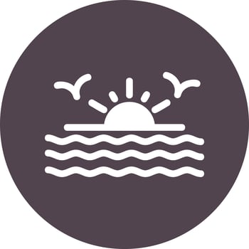 Sunset Vector Icon
