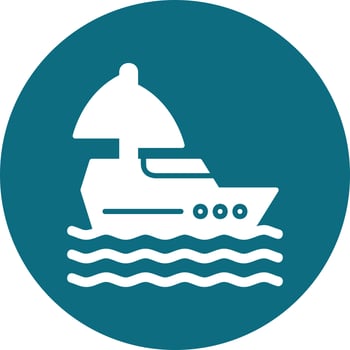 Yacht Vector Icon