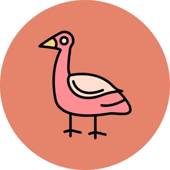 Flamingo Vector Icon