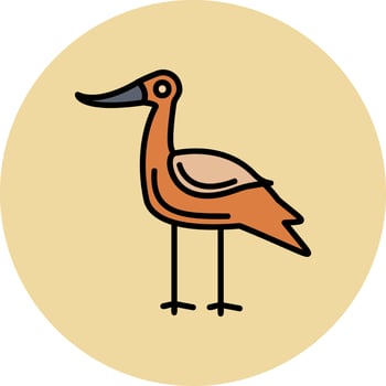 Avocet Vector Icon