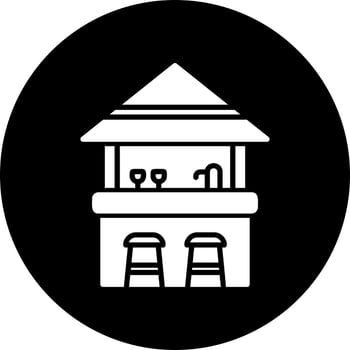 Beach Bar Vector Icon
