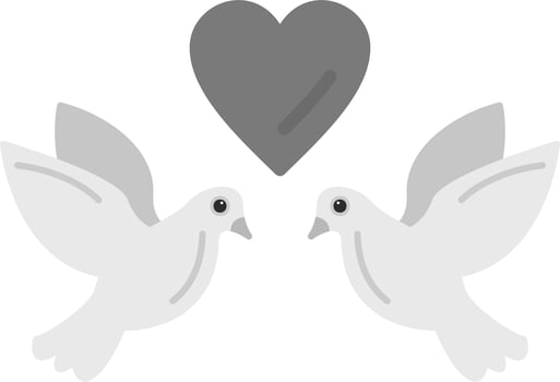 Love Birds Vector Icon