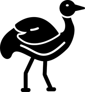 Ostrich Vector Icon
